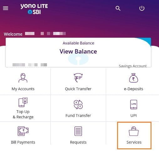 View State Bank of India CIF number in SBI Yono App
