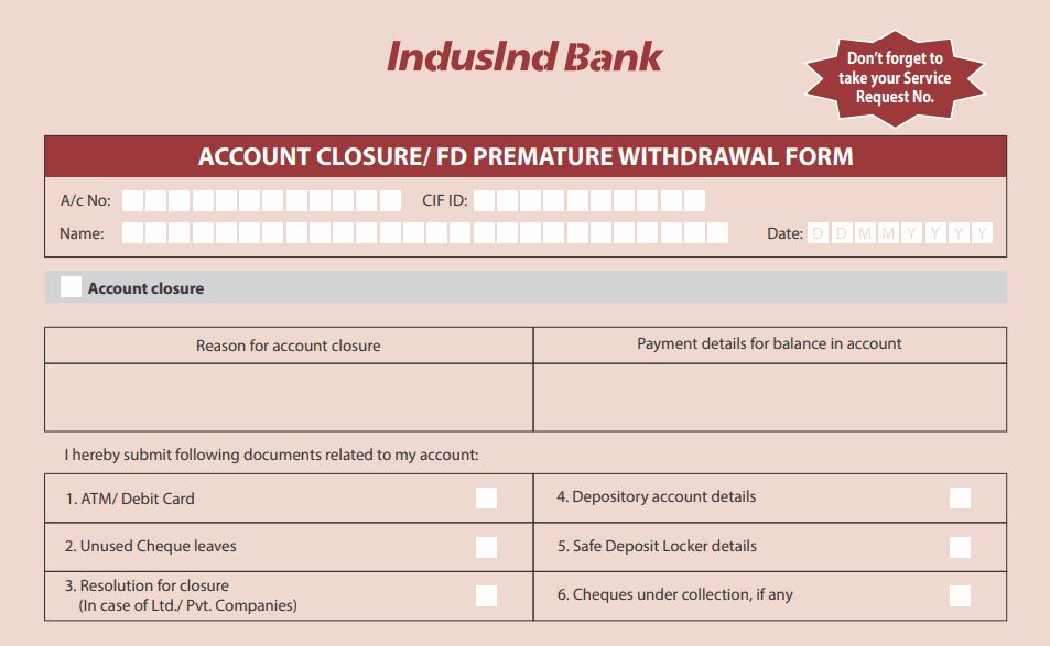 How to Close Fd in Indusind Bank Online