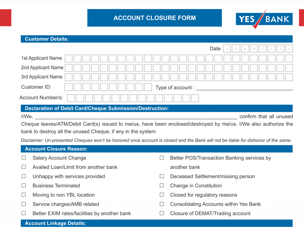 How To Close Yes Bank Account Online 3010