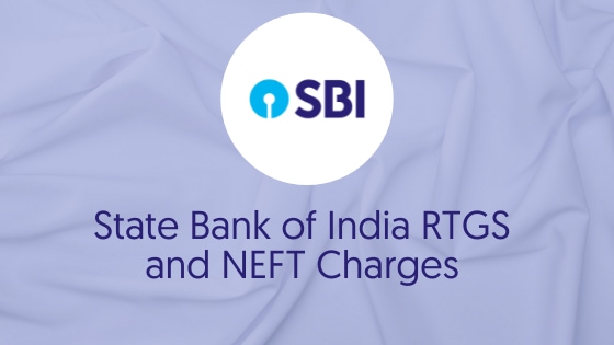 SBI Neft and RTGS Charges. 